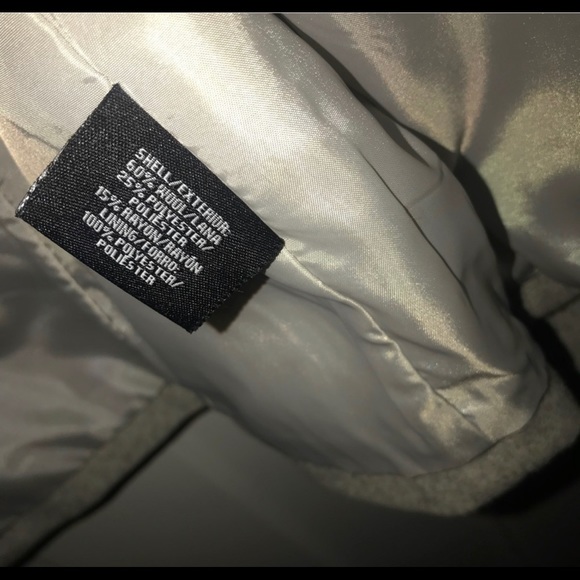 Apostrophe Gray Wool Pea Coat Size Small - Picture 3 of 3